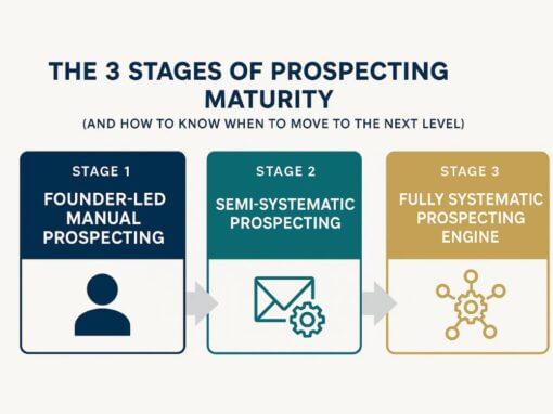 The 3 Stages of Prospecting Maturity (And How to Know When to Move to the Next Level)