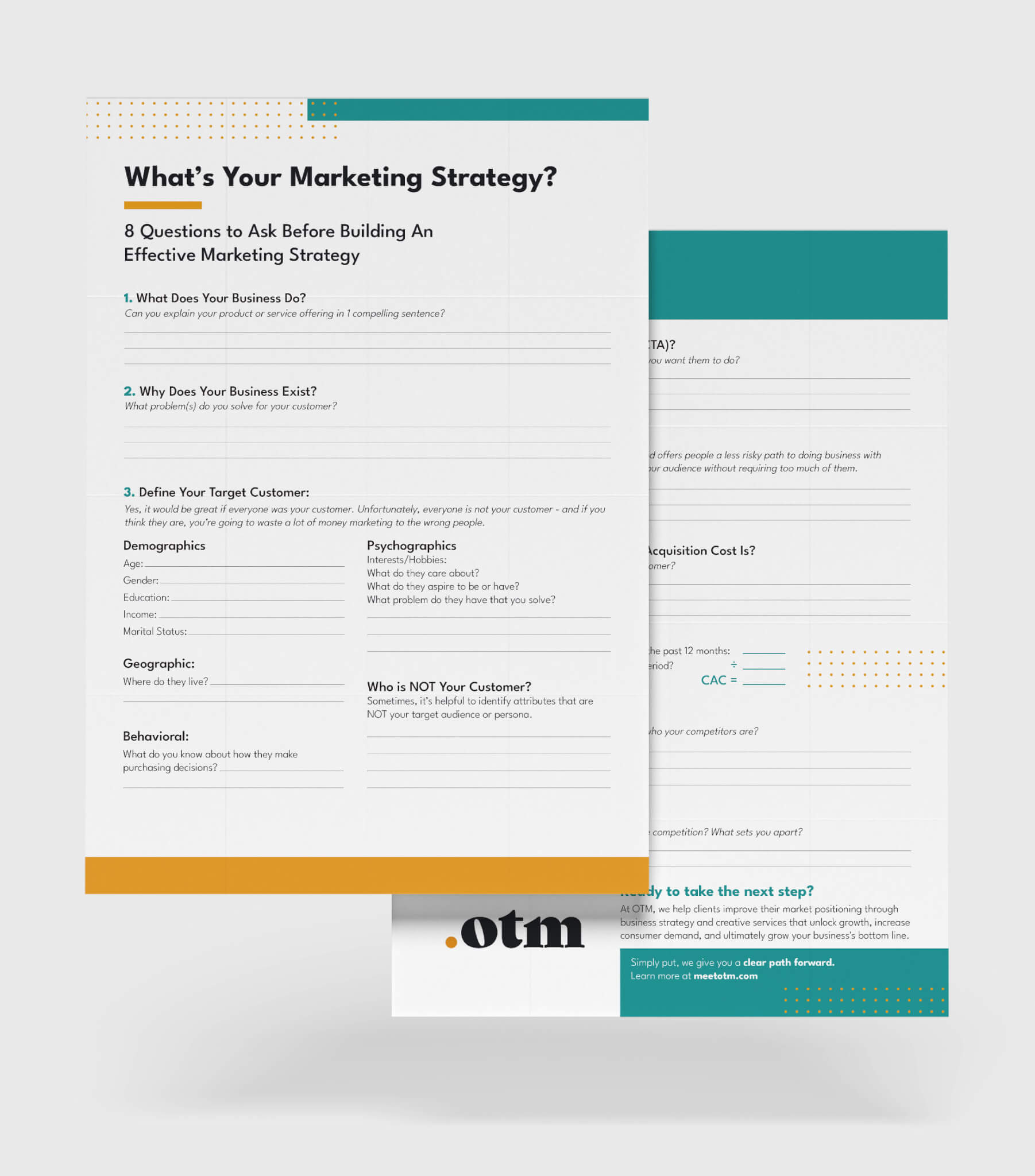 Marketing Strategy Questionnaire Downloadable Worksheet
